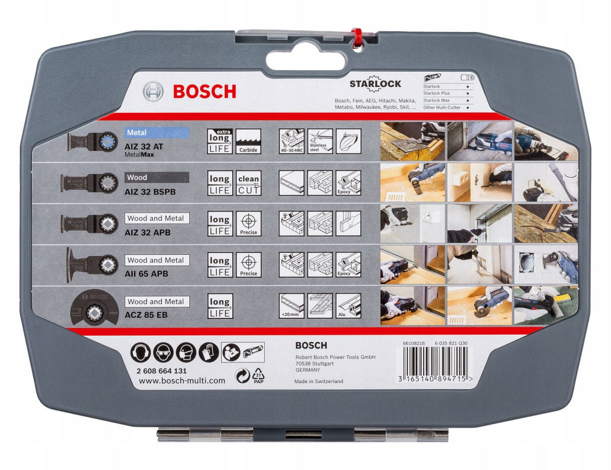 Set of 5 saw blades Bosch Starlock AIZ32AT AIZ32BSPB AII65APB ACZ85EB Packaging status original