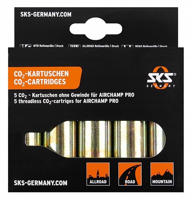 Set of 5x CO2 cartridge SKS Airchamp 16g 5pcs