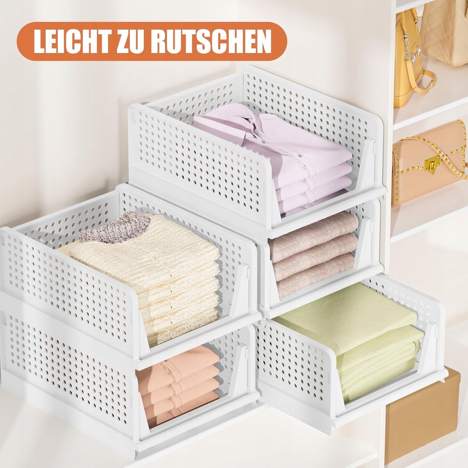 Set of 5x Organizer for Wardrobe and Wardrobe – Folding Modular Drawers Brand no brand