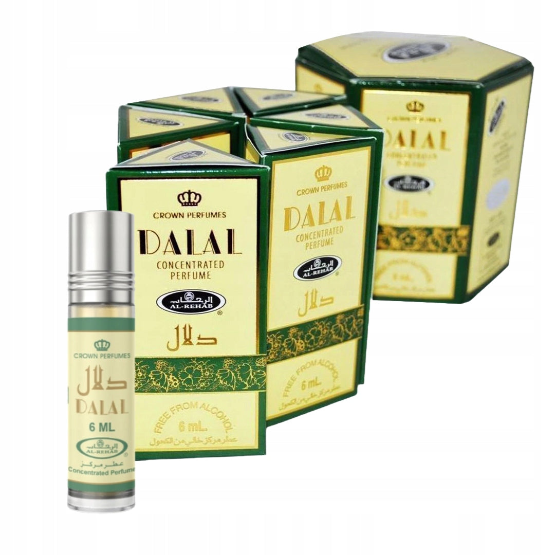 Set of 6 Perfumes in Oil DALAL CPO Women's 6 ml Al Rehab