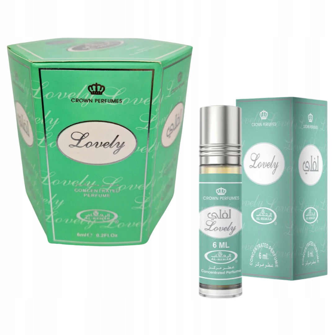 Set of 6 Perfumes in Oil LOVELY CPO Women's 6 ml Al Rehab