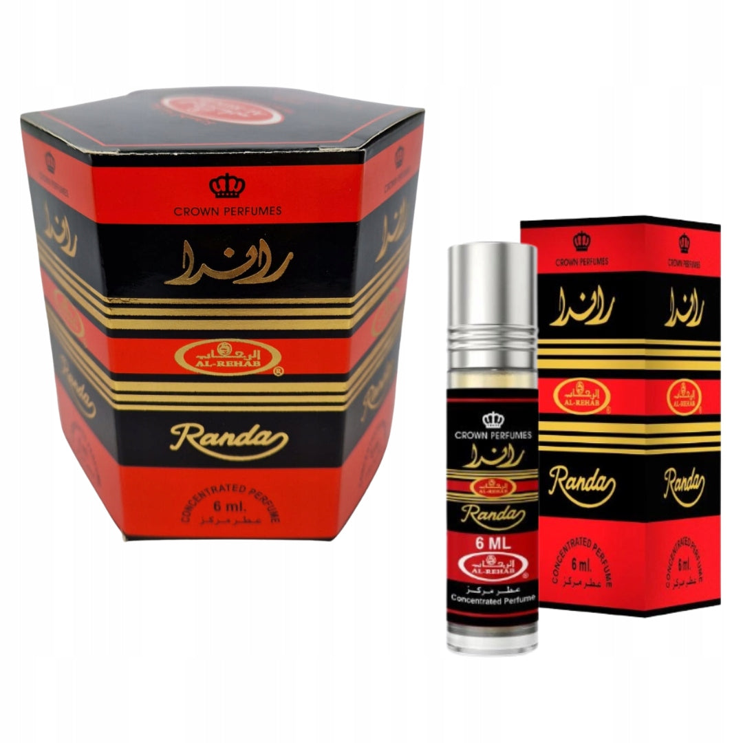Set of 6 Perfumes in RANDA CPO Women's Oil 6 ml Al Rehab