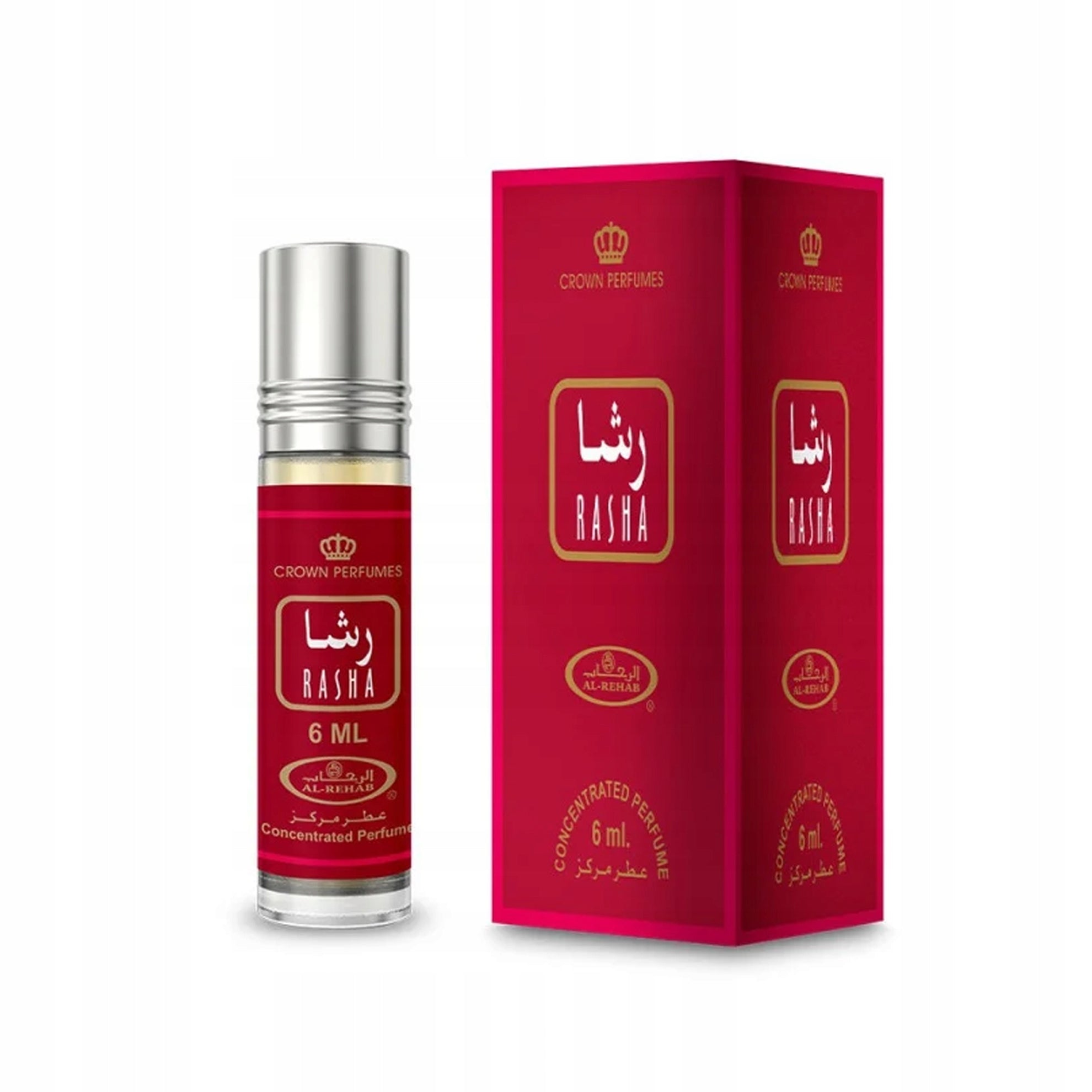 Set of 6 Perfumes in RASHA CPO Women's Oil 6 ml Al Rehab Line other