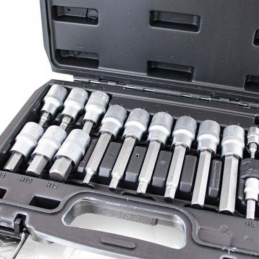 Set of Allen Caps 1/2 1/4 Keys Imbus CrV Steel Service Auto Mechani Manufacturer code imbusy 3275 klucze sześciokątne warsztat