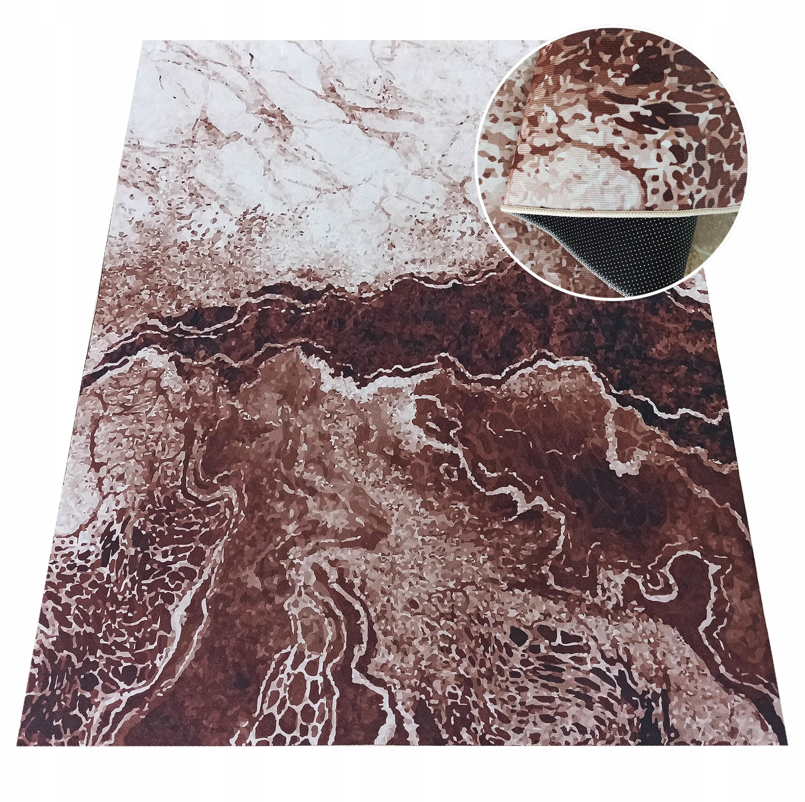Set of Bathroom Rugs Horeca 60x100 + 80x150 111 brown Manufacturer code KOM-HNEW-111-BRO