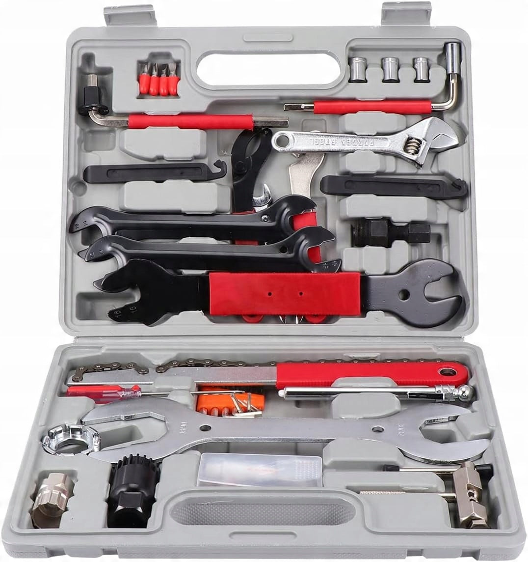 Set of Bicycle Tools Keys for Bicycle Keys Suitcase Bicycle 44 pcs Manufacturer code Zestaw Narzędzi Rowerowych Klucze 44 Anytech