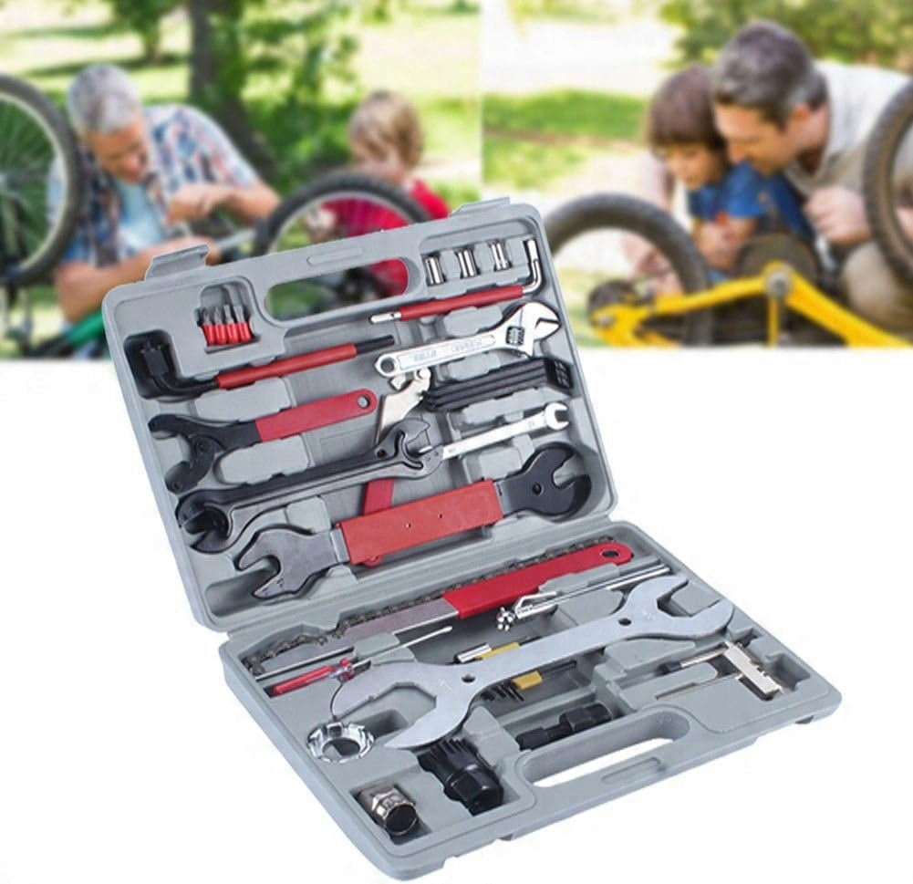 Set of Bicycle Tools Keys for Bicycle Keys Suitcase Bicycle 44 pcs