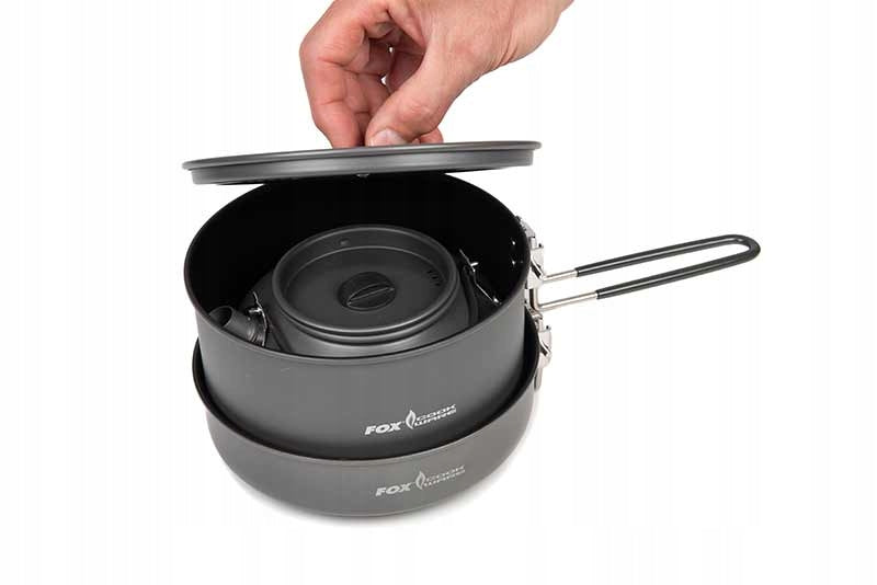 Set of Cookware Pots 3 Piece Cook Set Fox Brand Fox
