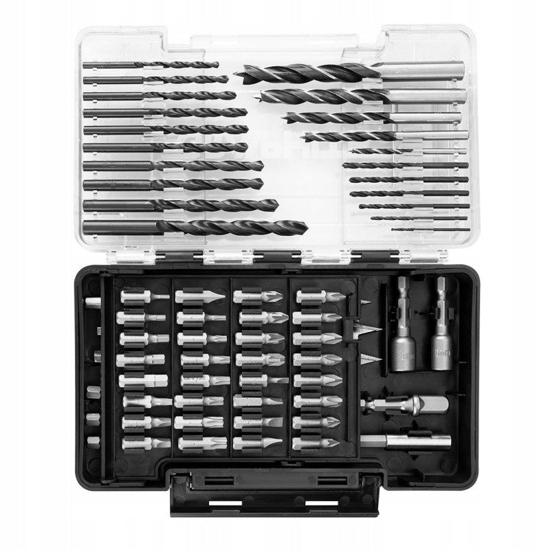 Set of Drill Bits and Bits Caps 66 elements for Metal Wood GRAPHITE 56H61 Number of items in the set 66