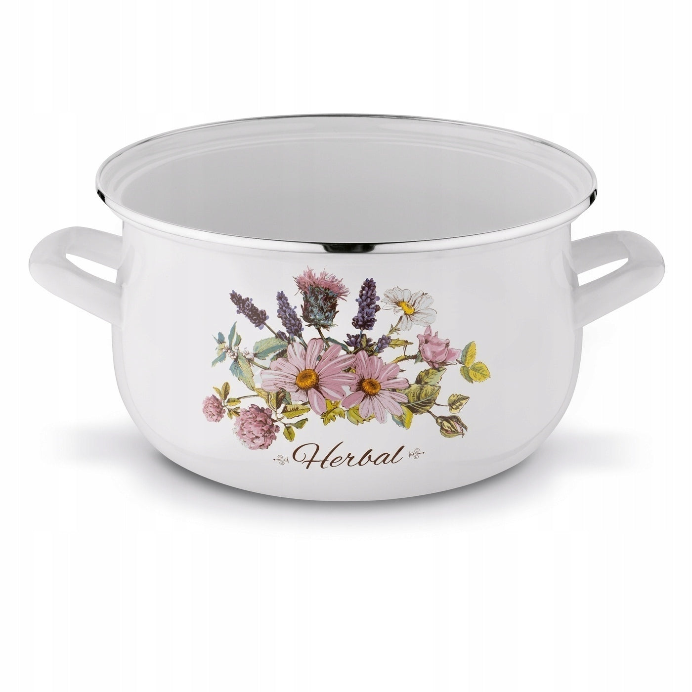 Set of ENAMEL POTS LID Tadar Herbal 8 el 16/18/20/22 cm Additional information suitable for ceramic cooker suitable for electric cooker suitable for gas cooker cover included