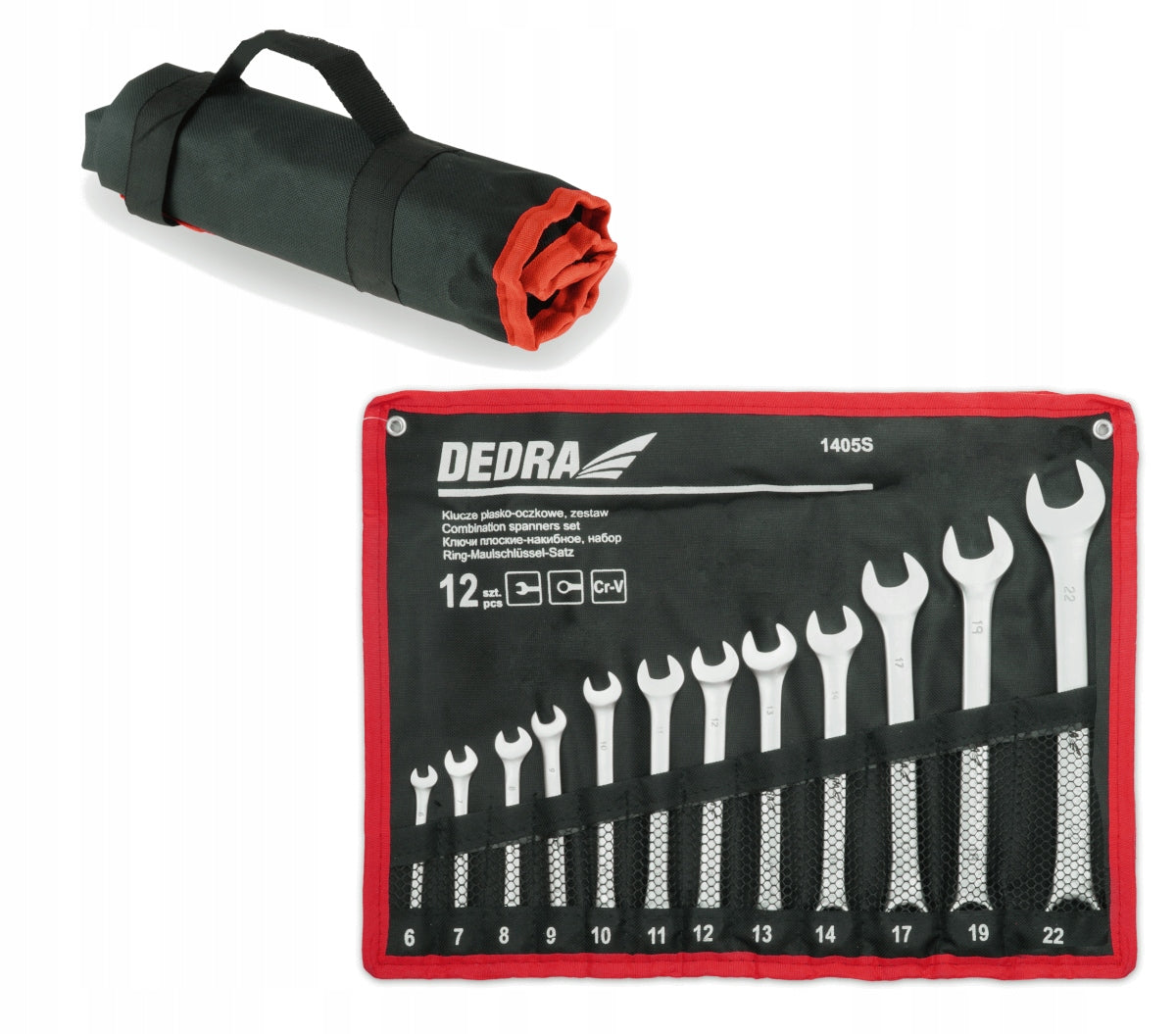 Set of Flat-Eye Wrenches DEDRA Flat Eye Wrenches 12 pcs 6-22 mm