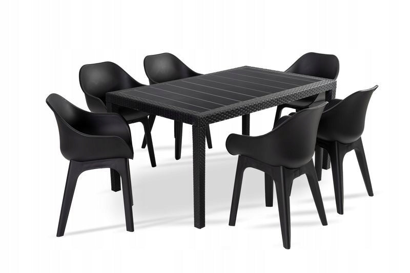 Set of Garden Furniture Liveto Duo 6 chairs + table