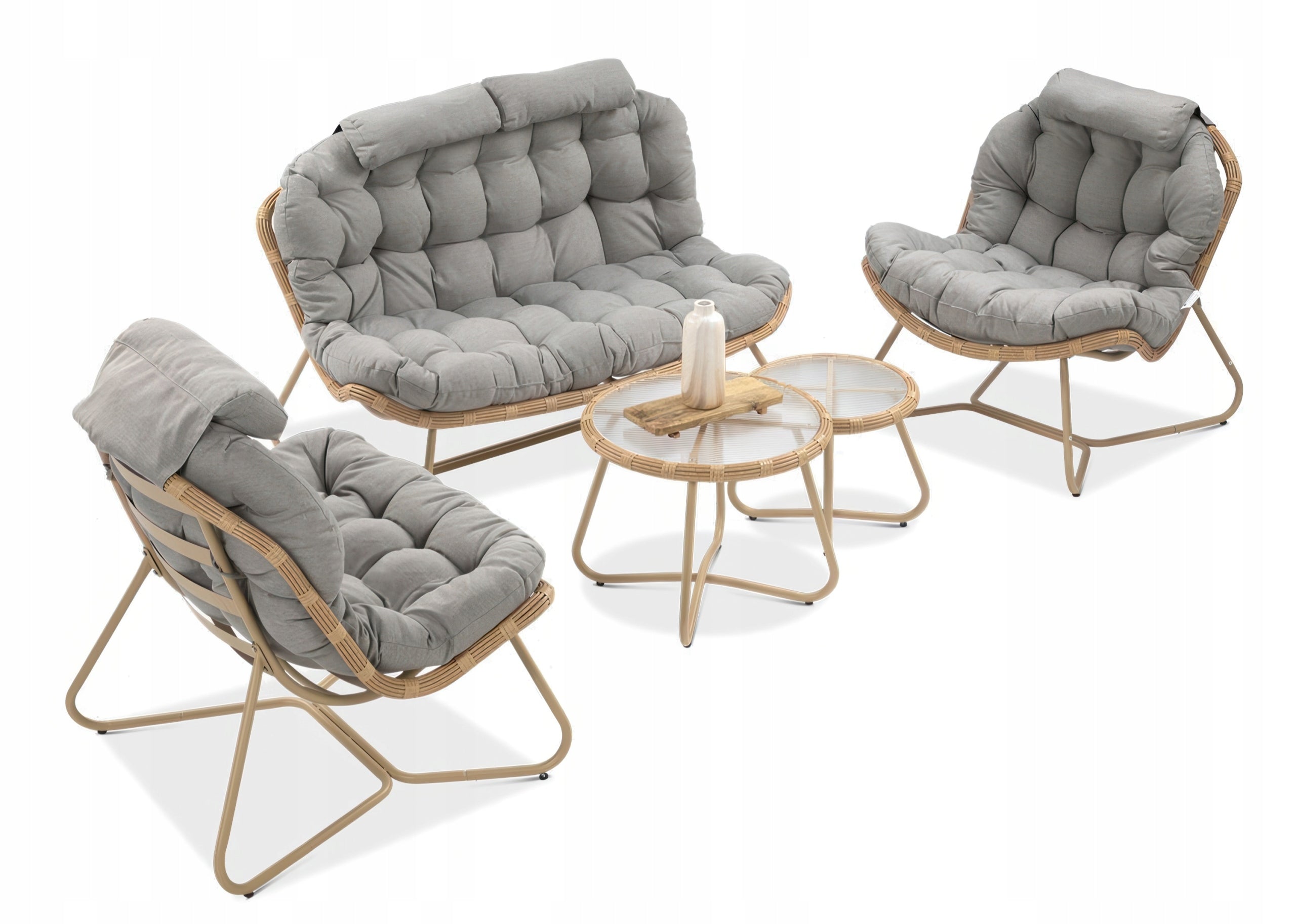 Set of Garden Furniture RODOS Sofa 2xFotel 2xCoffee Table for Terrace Garden Manufacturer code 006735