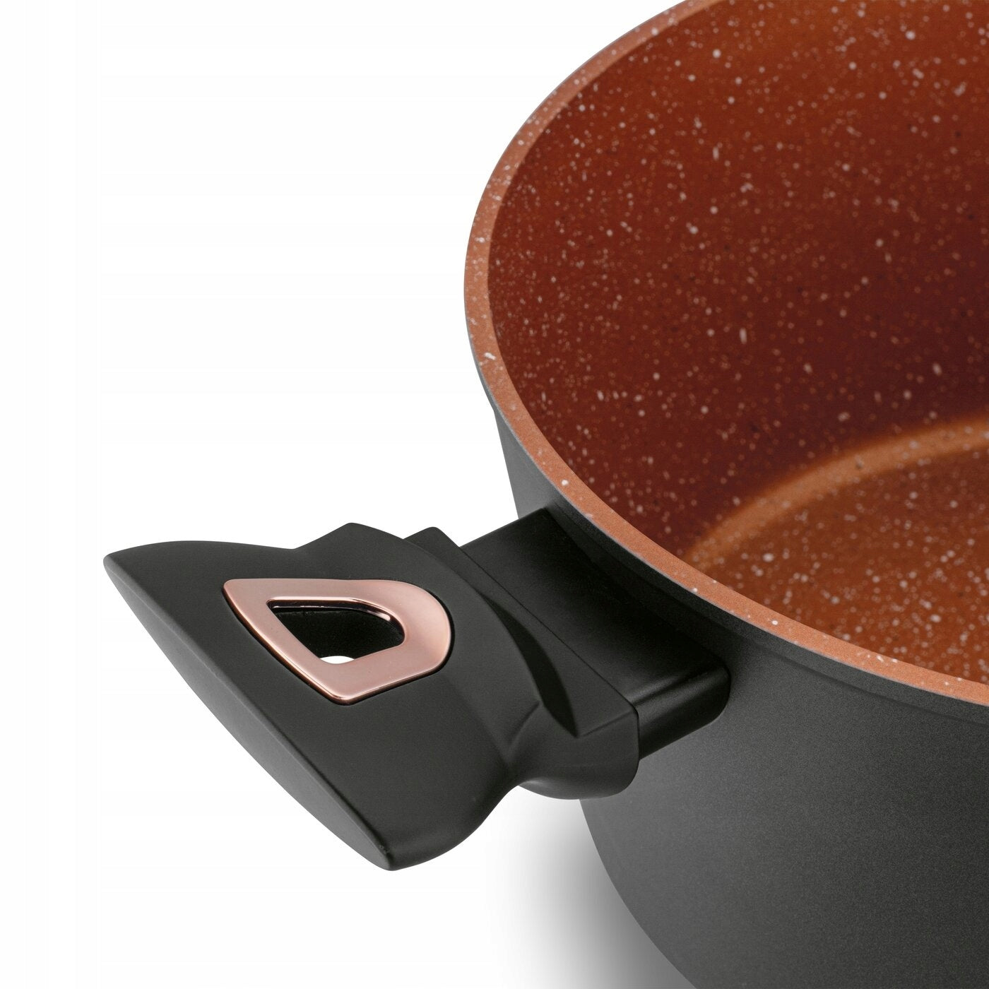 Set of Marble Pan Pots with LIDS Starke Pro Dark Copper 10el Additional information suitable for ceramic cooker suitable for electric cooker suitable for gas cooker suitable for induction cooker heat-resistant handles cover included