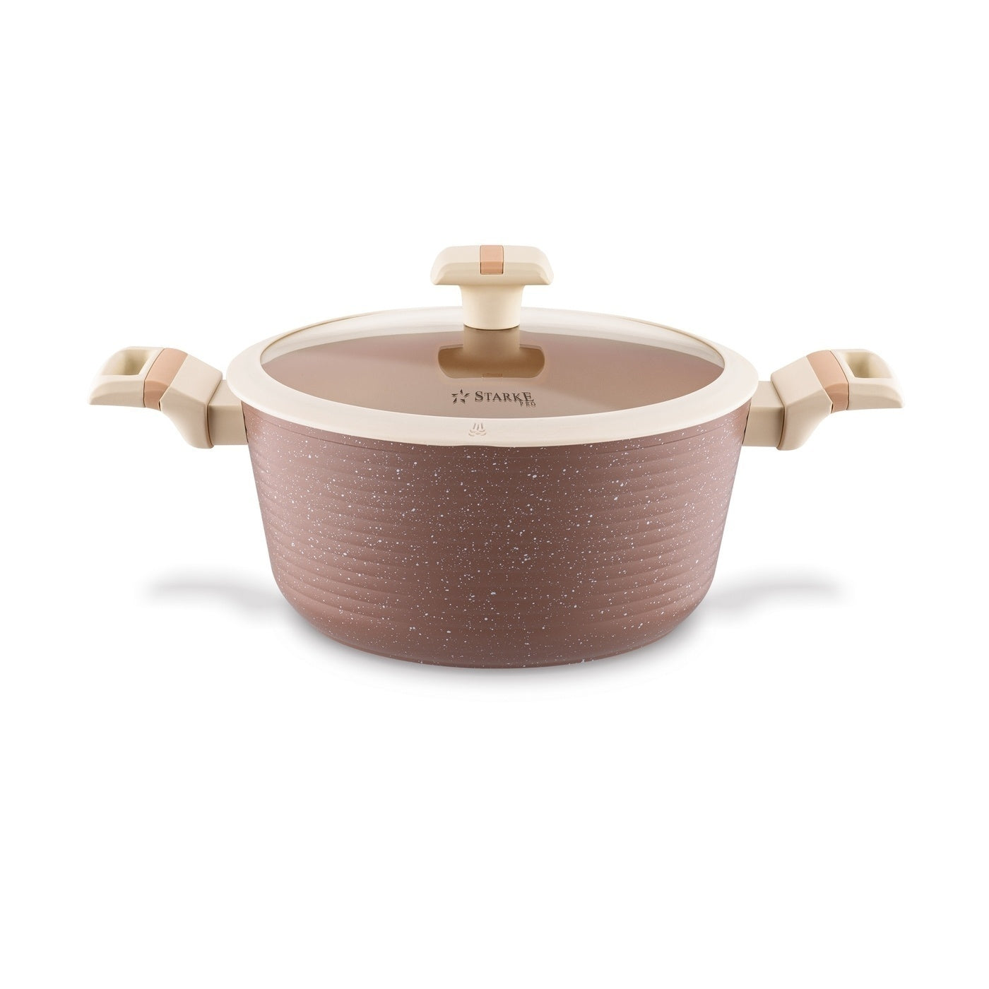 Set of PAN POTS set INDUCTION with LID Starke Pro Coretto 10el Additional color brown