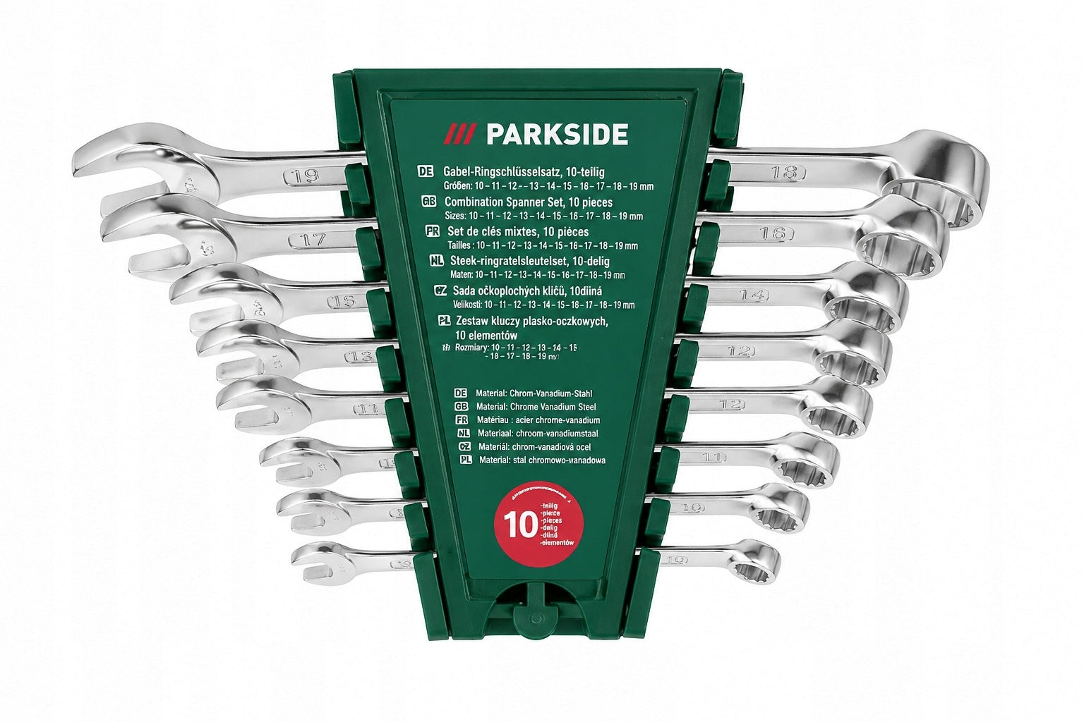 Set of PARKSIDE flat-eye wrenches 8 pcs. DIN 3113