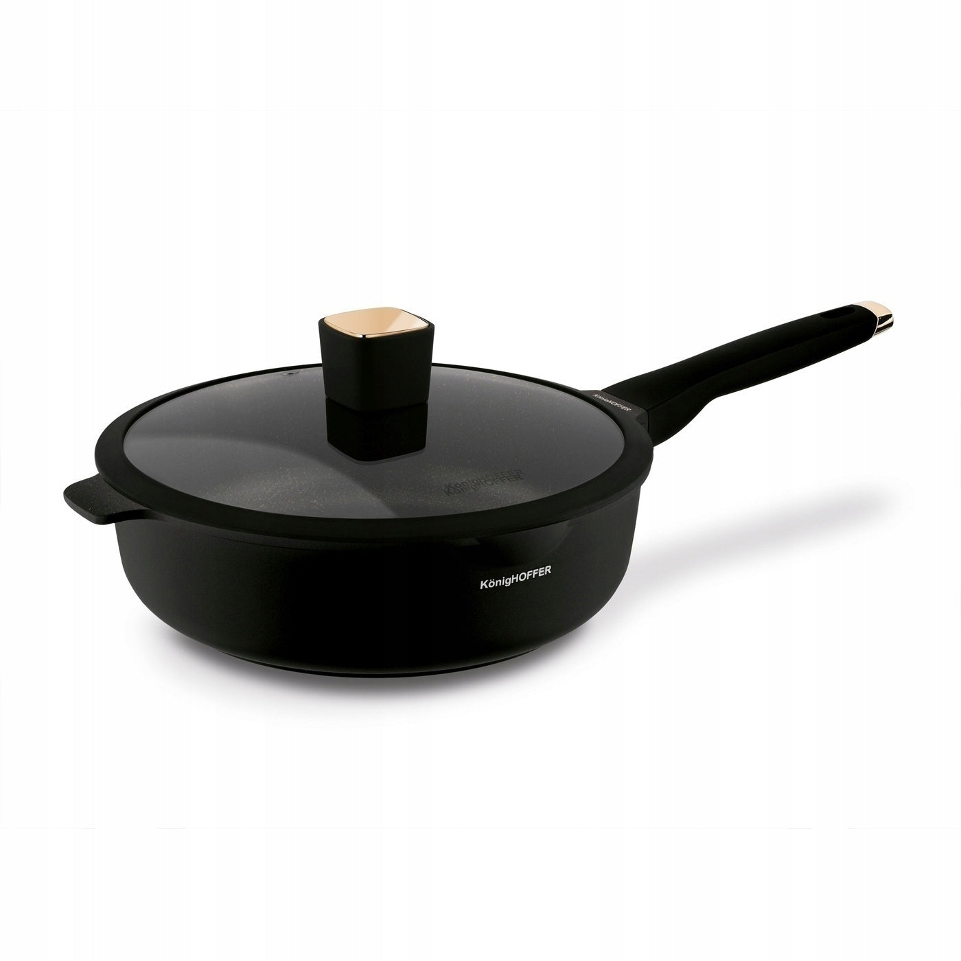 Set of POTS INDUCTION PAN Konighoffer Black Rose 10el 16/20/24/28cm Material aluminum