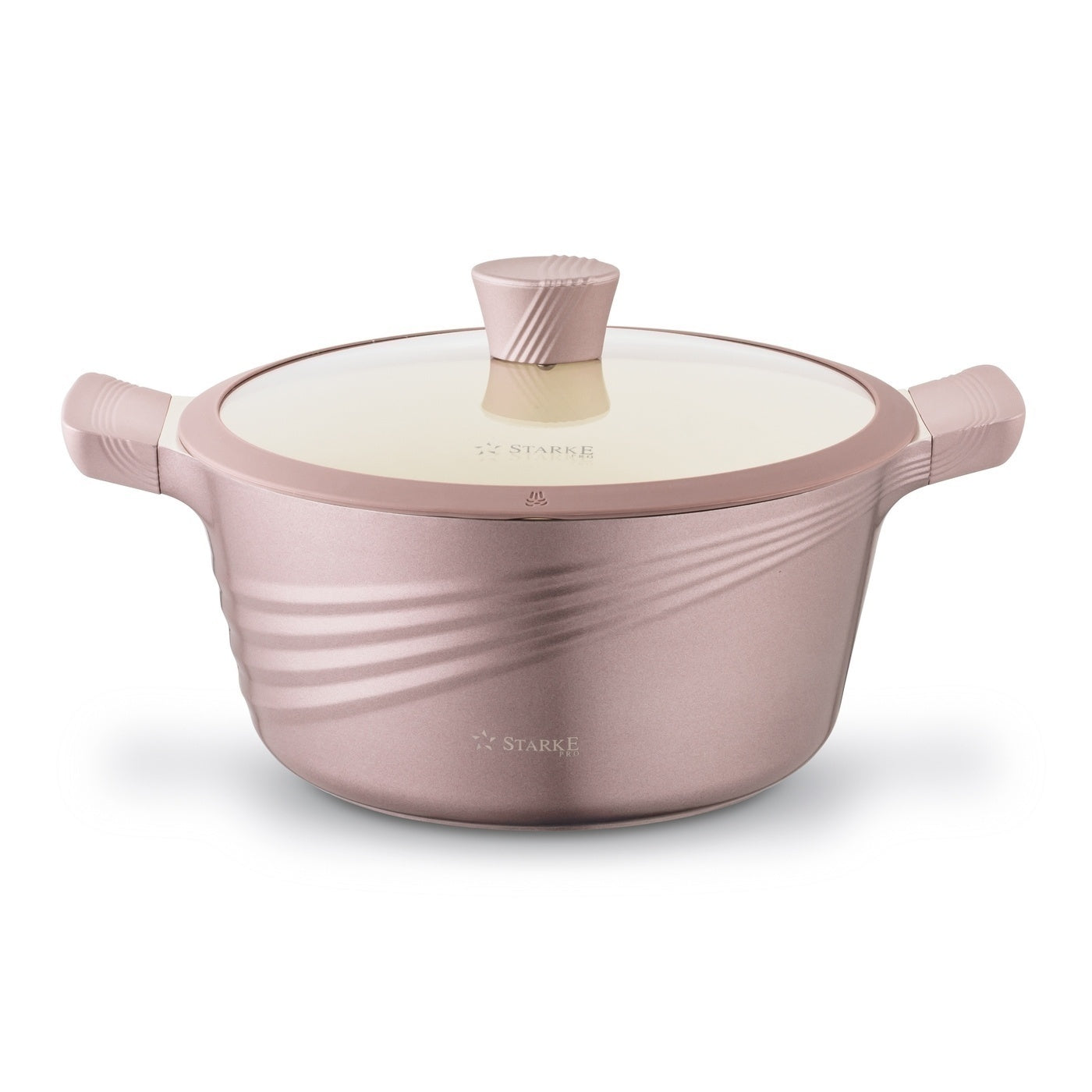 Set of POTS Induction CERAMIC GAS Starke Pro Naturale Rose Gold 10 el Brand Starke Pro