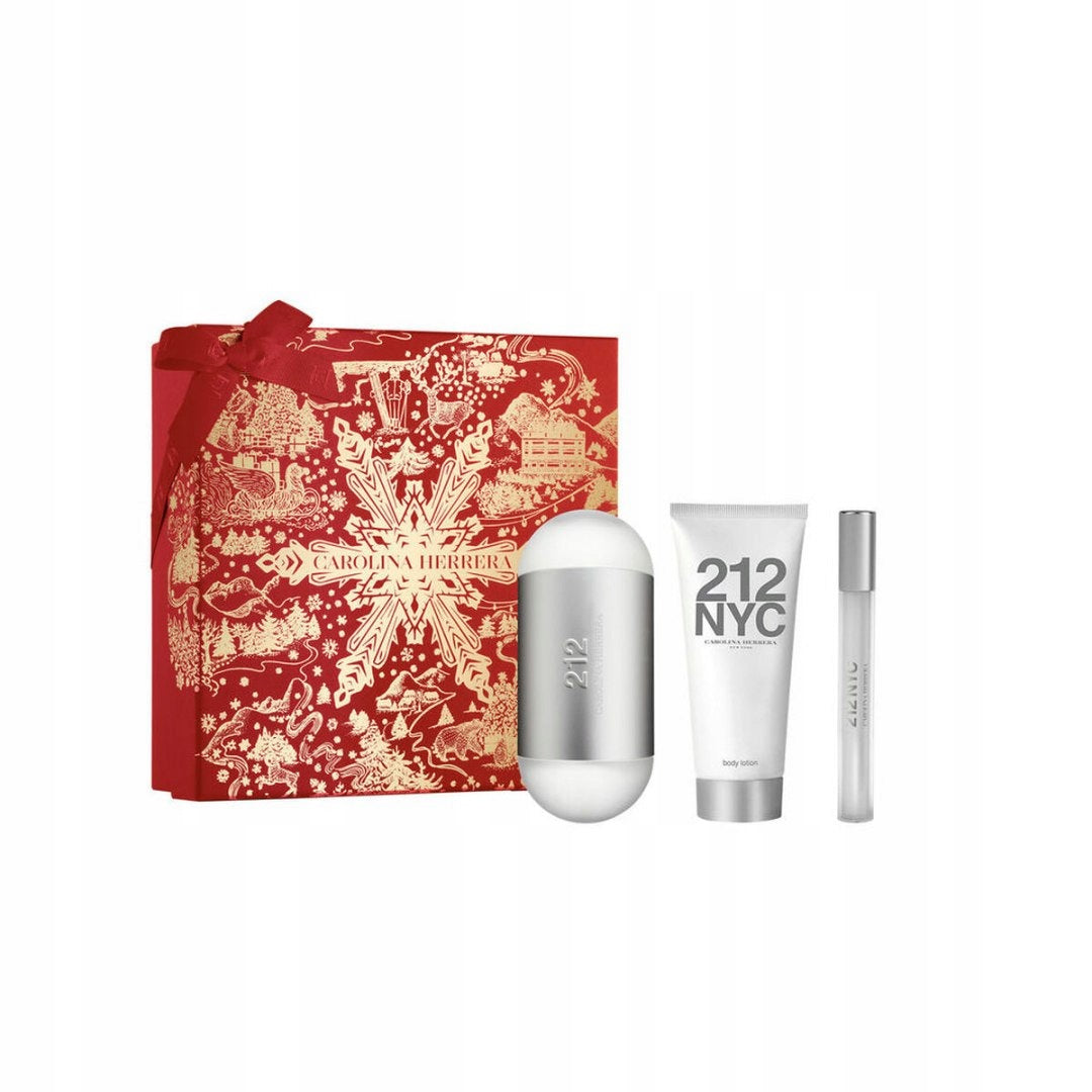 Set of Perfumes for Women Carolina Herrera 212 NYC FOR HER 3 Pieces