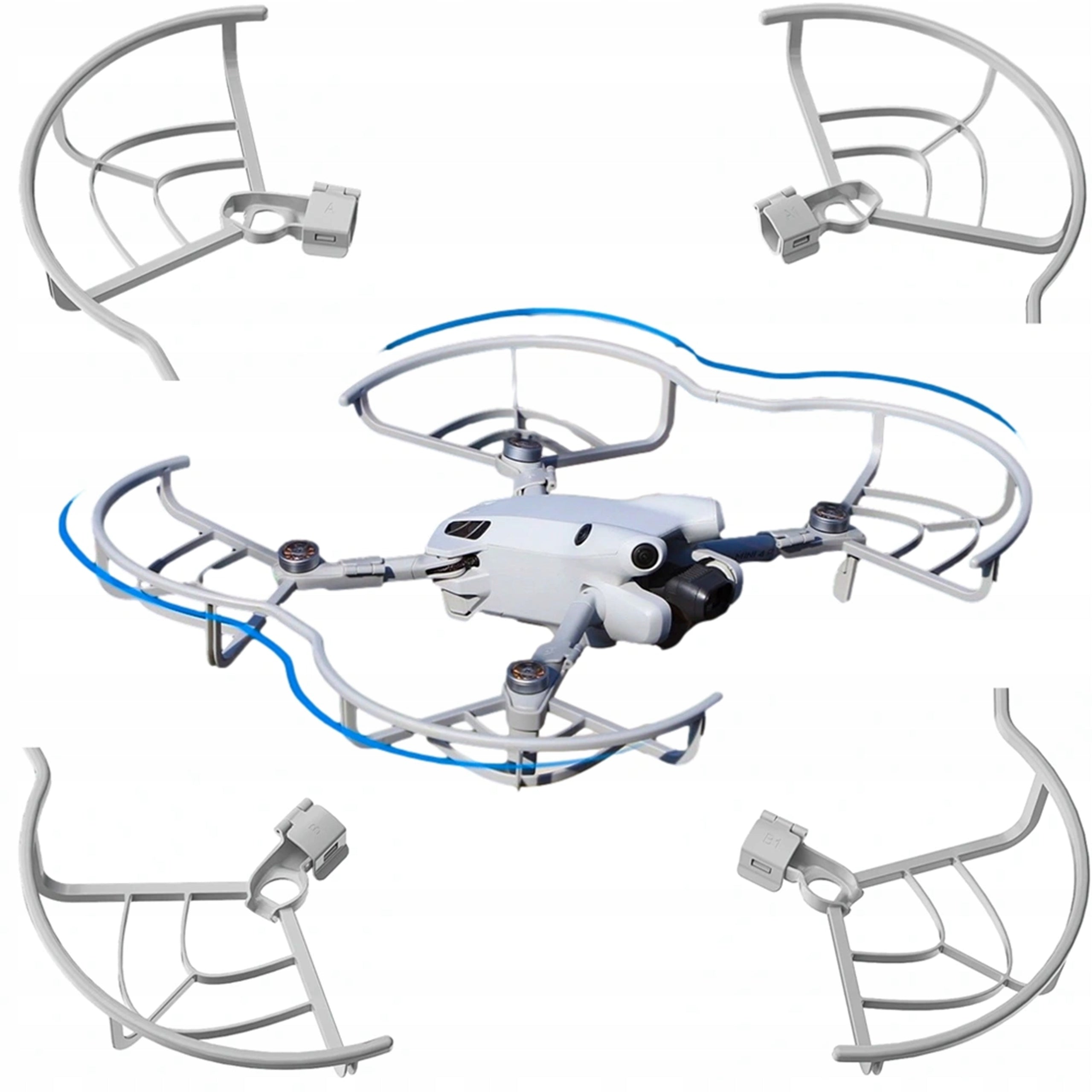 Set of Propeller Protection Covers for DJI Mini 4 Pro Drone - 4 Pieces