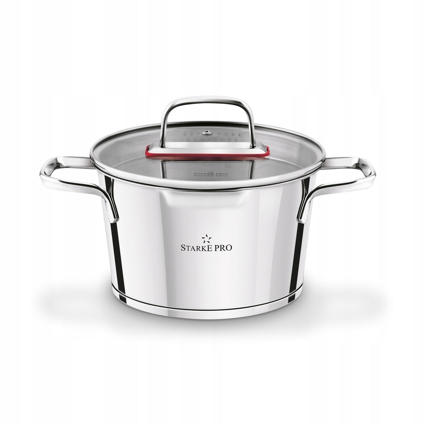 Set of STEEL INDUCTION POTS with Lid Starke Pro Speziale 16/18/20/24 Number of items in the set 8