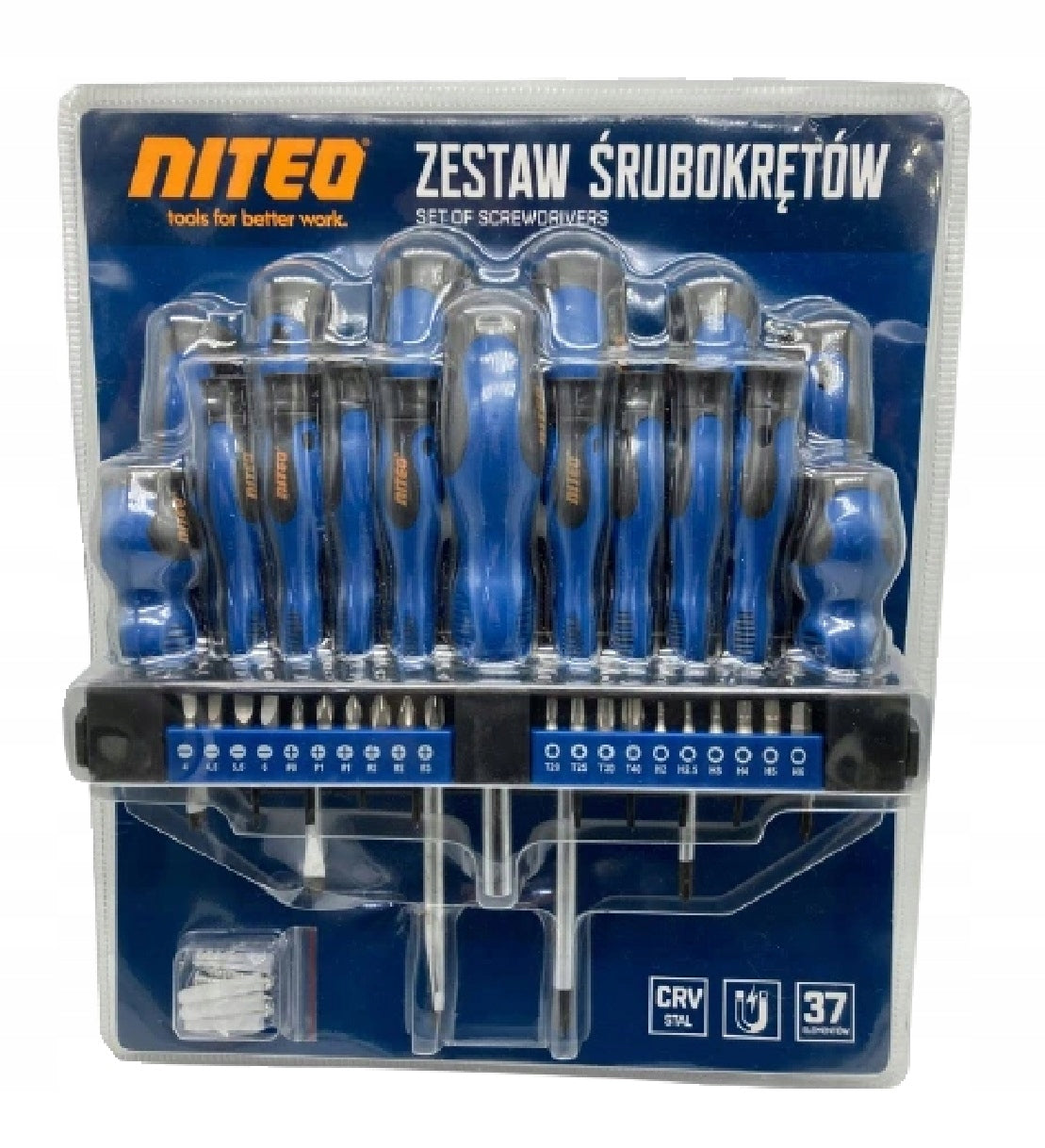 Set of Screwdrivers NITEO TOOLS 37 pieces for gift