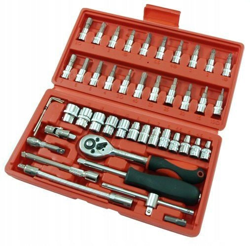 Set of Socket Wrenches Imbus Torx Ratchet 1/4 Socket Tools 46 el. Packaging status original