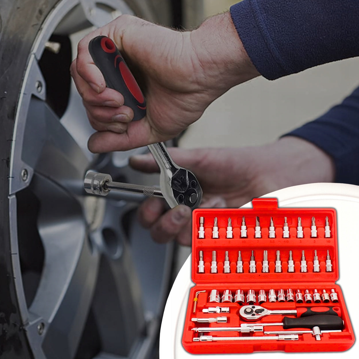 Set of Socket Wrenches Torx Socket Wrenches Suitcase Caps 46el Brand no brand