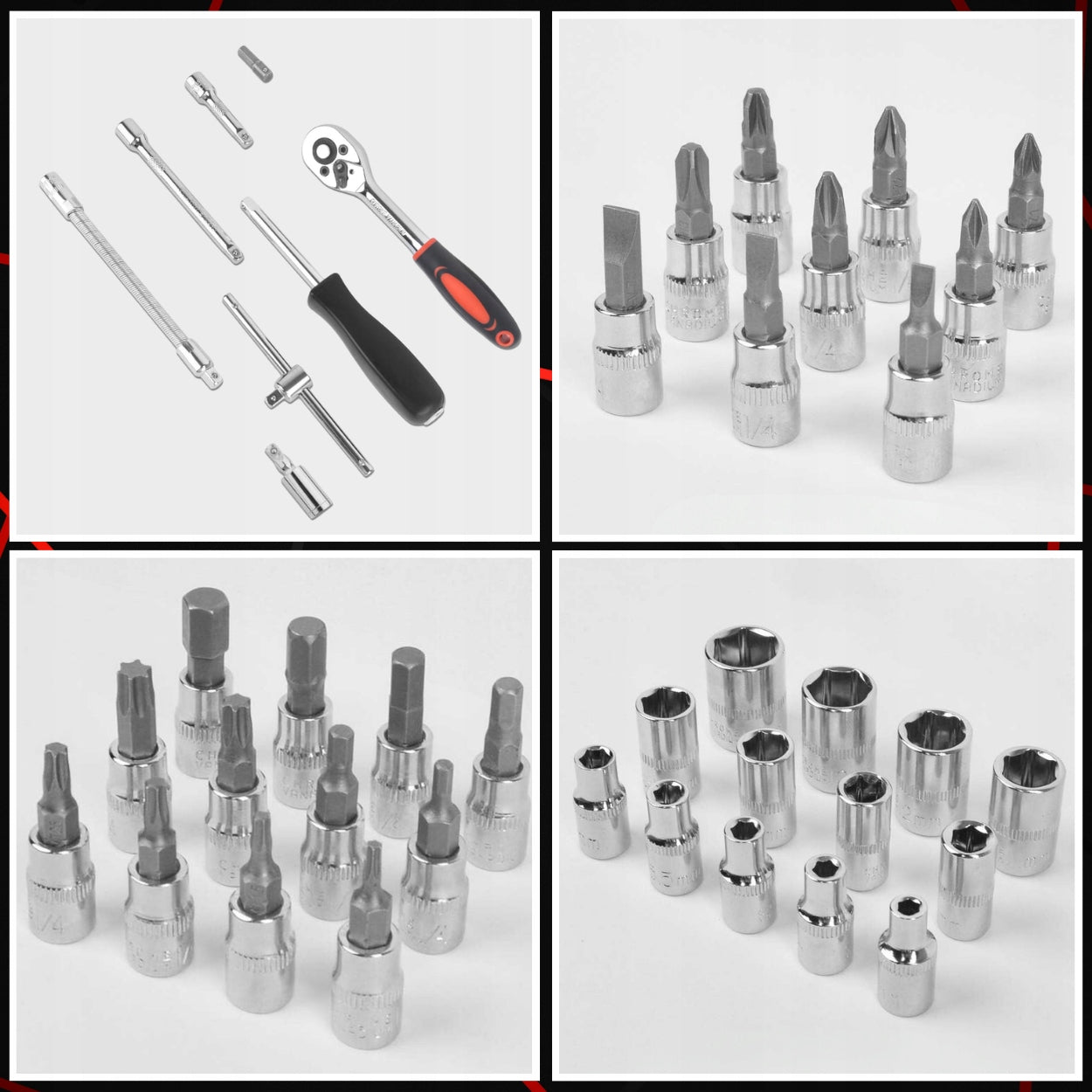 Set of Socket Wrenches Torx Socket Wrenches Suitcase Caps 46el Key type socket