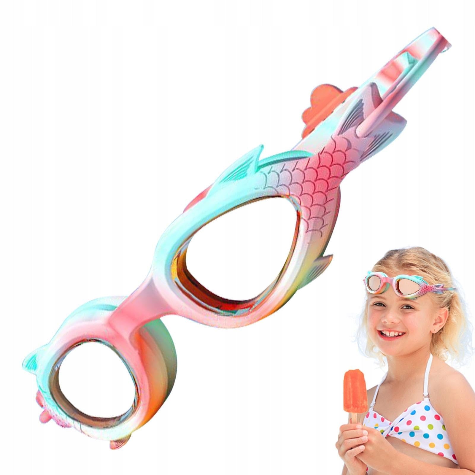 Set of Swimming Glasses for Children Cap Packaging status original