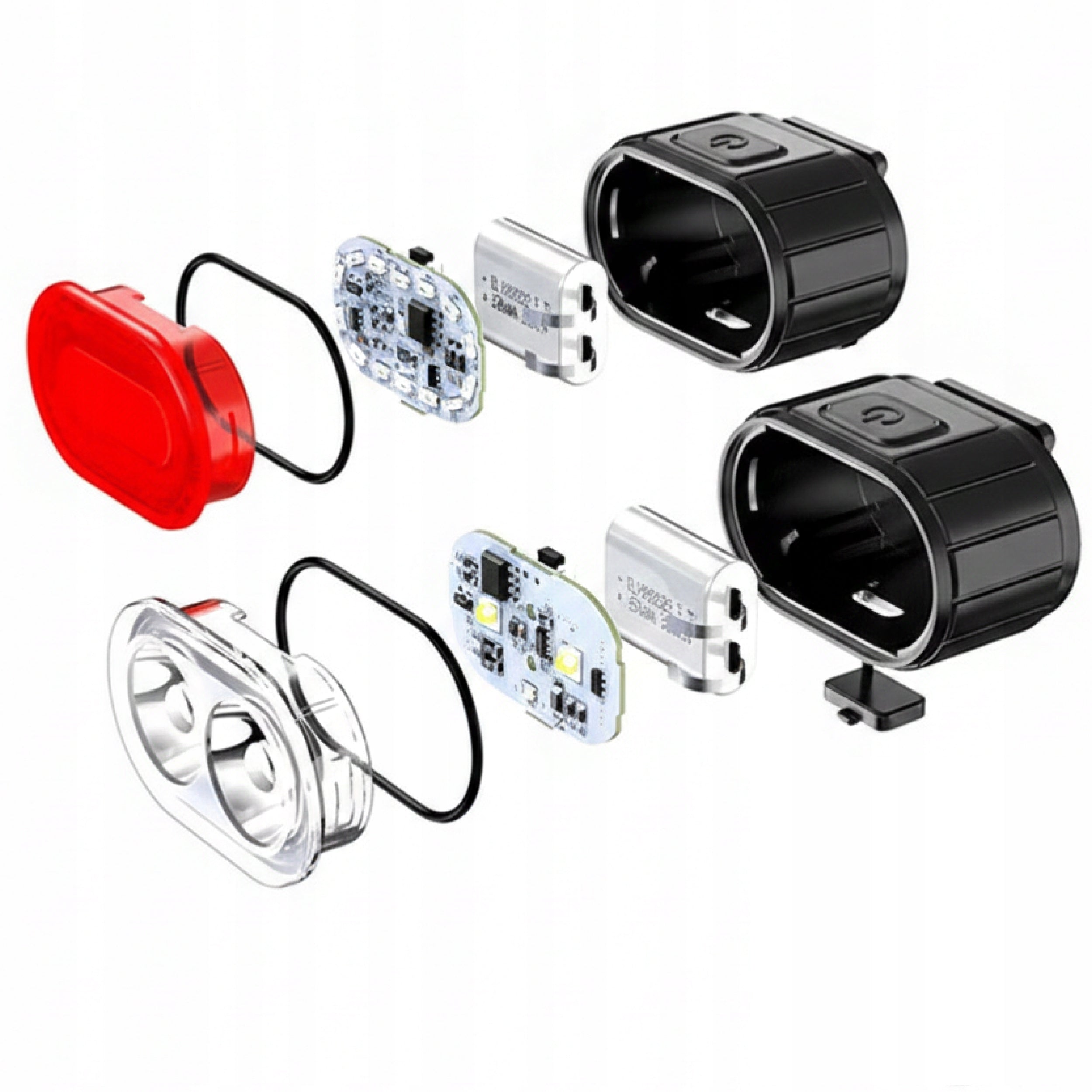 Set of USB LED Bike Lights for Front Rear Universal Strong Lamp Model Lampka na przód i tył dla dziecka i dorosłego