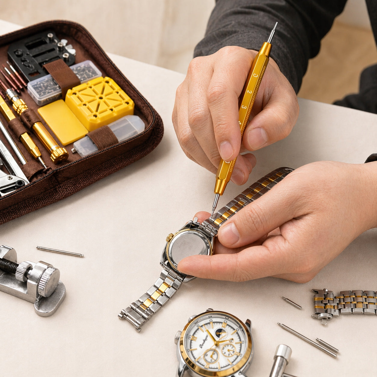 Set of Watch Tools BOTC - 159 parts - Pliers, Belt Shortener XL Manufacturer code Zestaw Narzędzi
