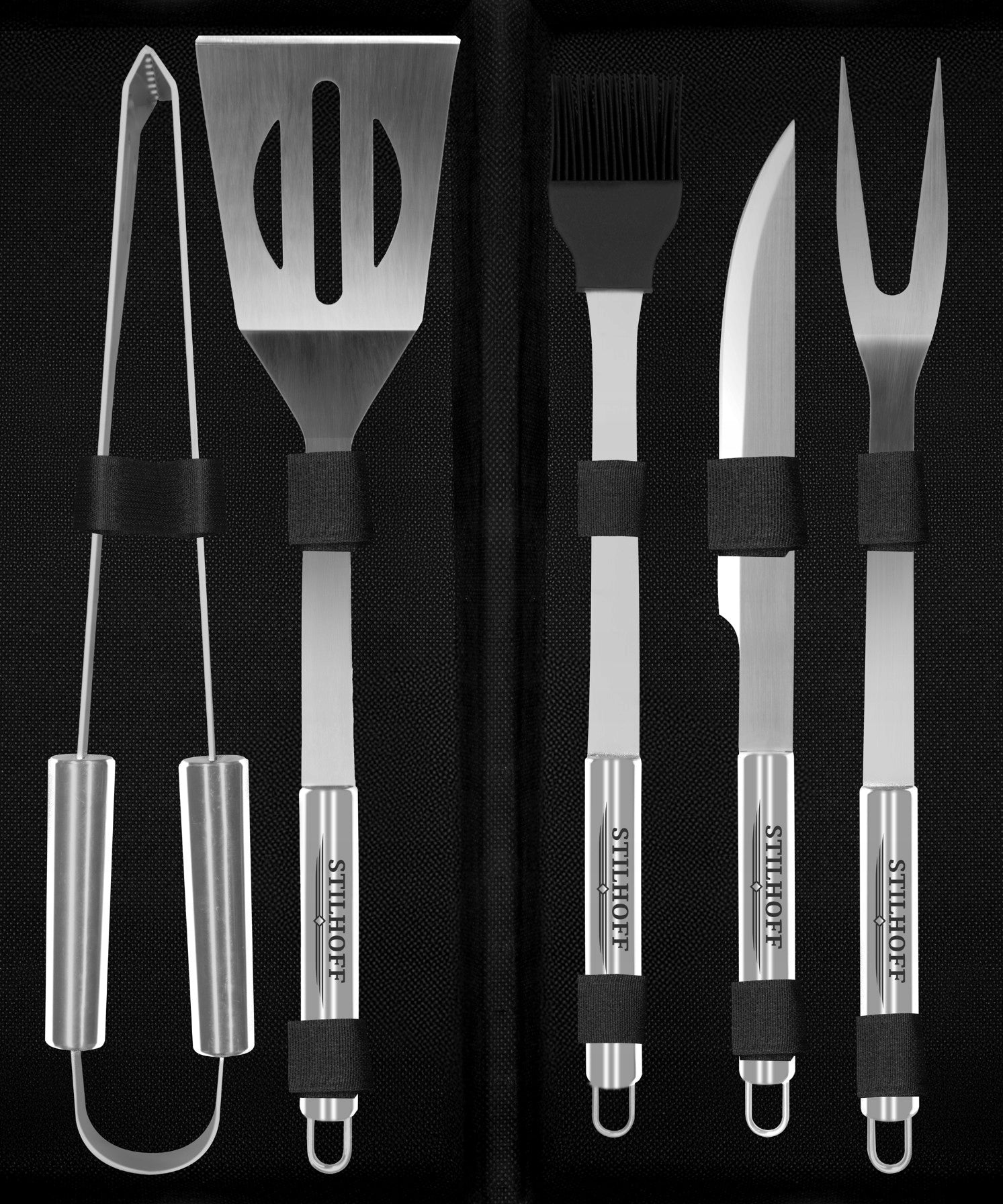 Set of accessories for BBQ STILHOFF cutlery utensils 6pcs 5+suitcase EAN (GTIN) 5906555922543