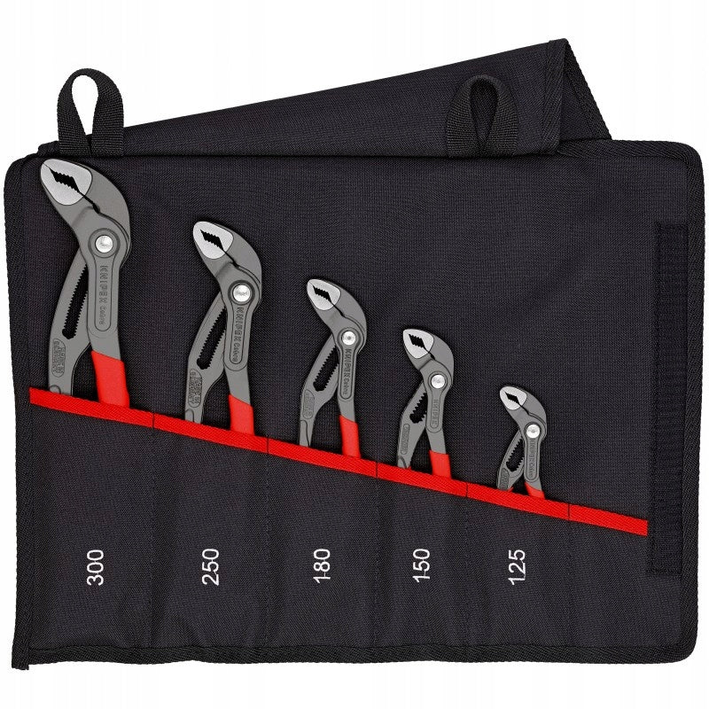 Set of adjustable wrenches for Cobra pipes from 125 to 300 mm KNIPEX 00 19 55 S5