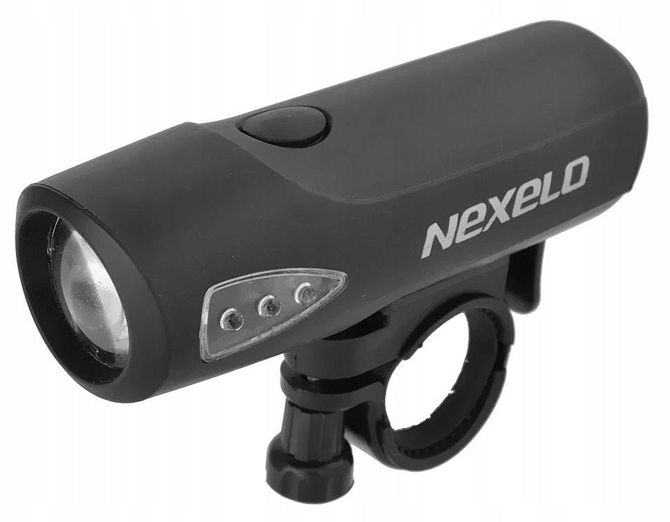 Set of bicycle lamps (front + rear) NEXELO LED battery operated (L177023NEX) Color black
