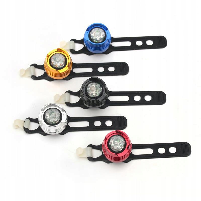 Set of bicycle lights RUBY DIAMOND LED HJ-016 Front and rear + batteries Color black