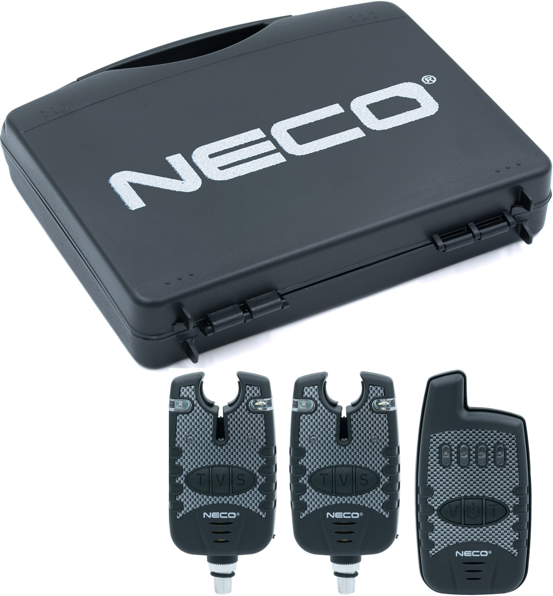 Set of bite alarms with control panel NECO Night Sensor 2+1 92002 Packaging status original