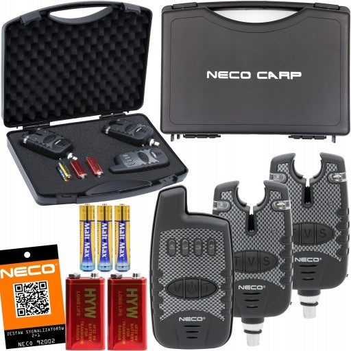 Set of bite alarms with control panel NECO Night Sensor 2+1 92002