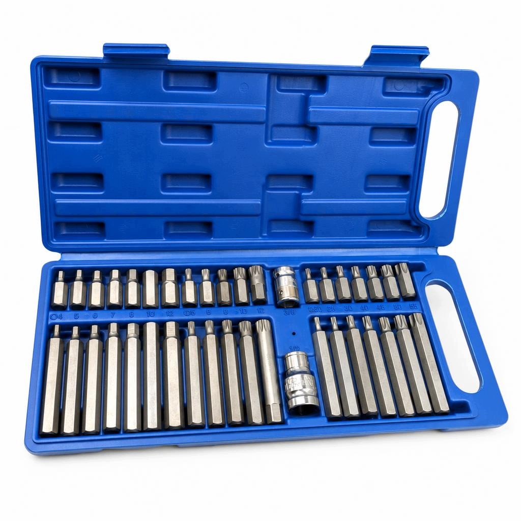Set of bits Torx Spline Imbus Hex Cr-V 40 el. suitcase