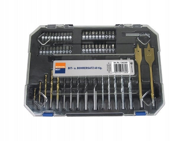 Set of bits and drills 2-22mm for wood, stone, milling WORKERS BEST