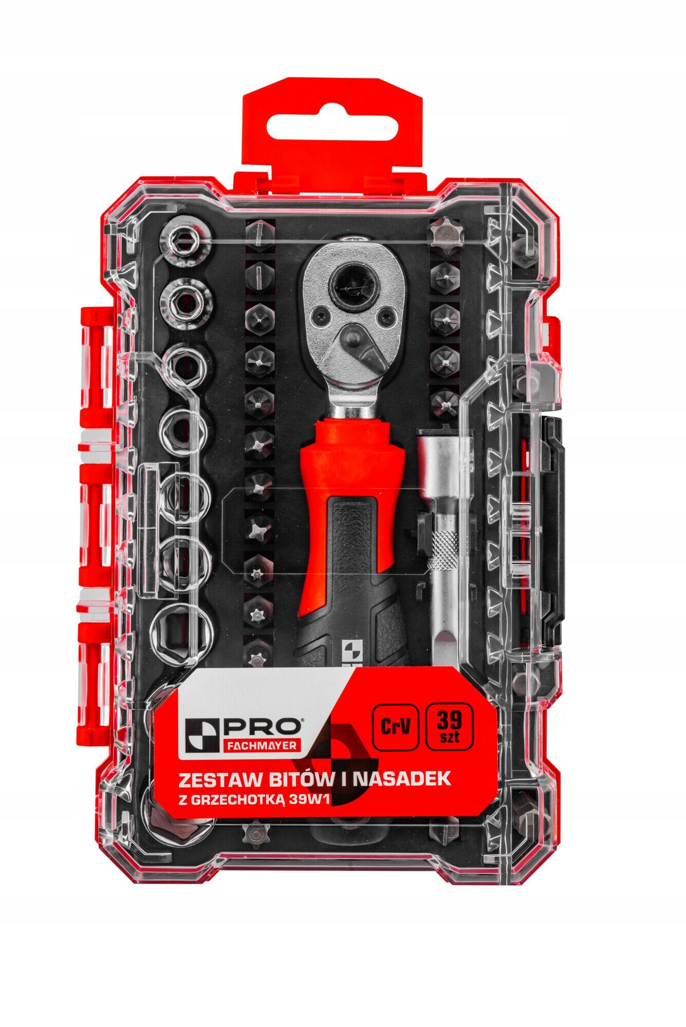Set of bits with ratchet cap PH PZ TORX SL HEX 39in1 PRO Manufacturer code 5901571540283
