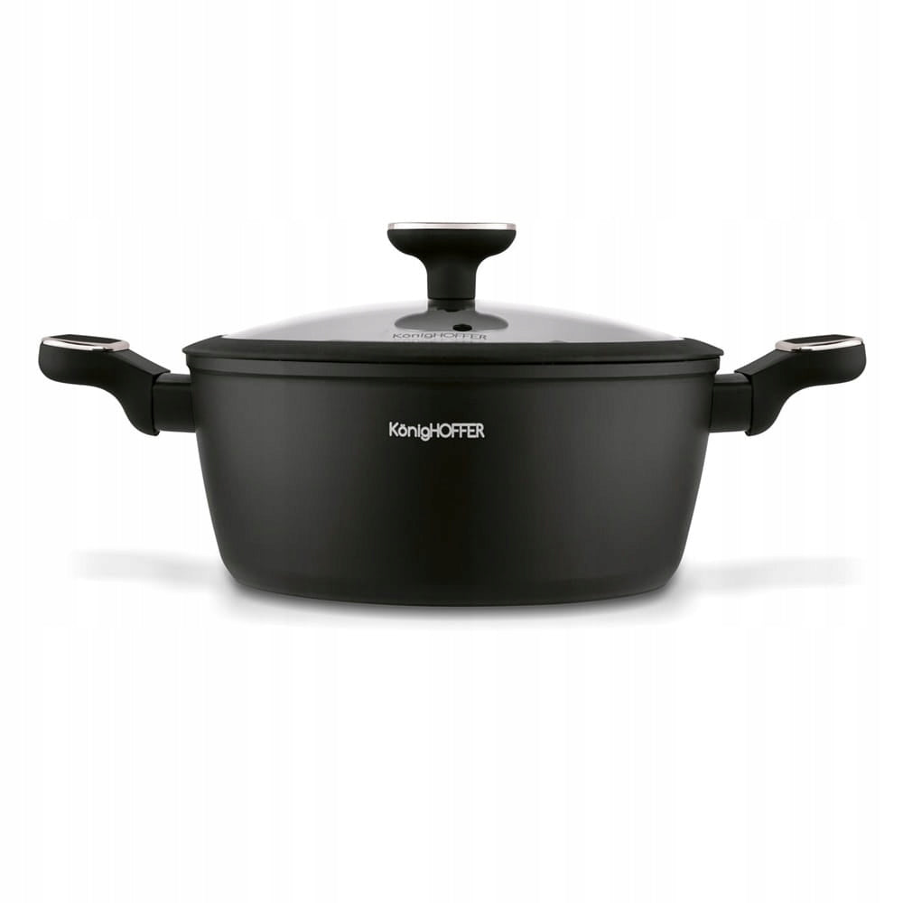 Set of black pots for induction Lotte Silver Line Lotte SILVER