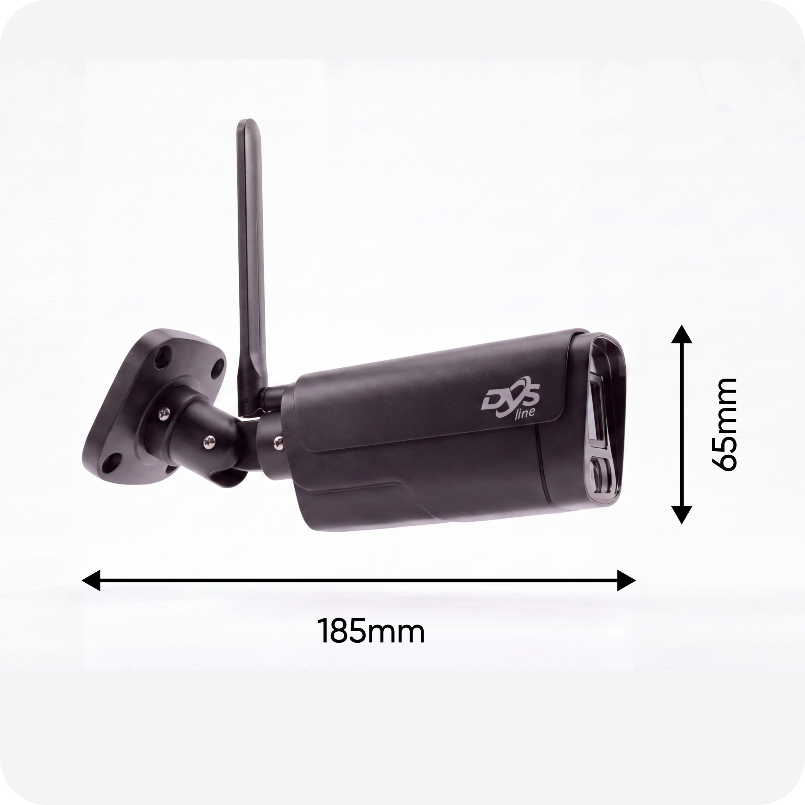 Set of cameras for WiFi monitoring 6 cameras 5Mpx black DVS DVR Manufacturer code DVS-NVR0801-E8+6xDVS-MP5036ET-IRWS