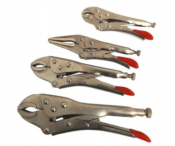 Set of clamping pliers Falon-Tech 4 pieces Kind set