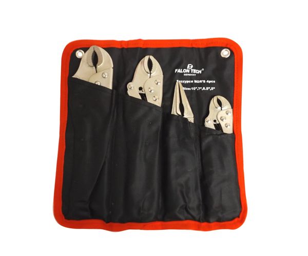 Set of clamping pliers Falon-Tech 4 pieces Product weight with unit packaging 0.26 kg