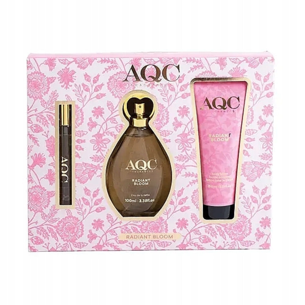 Set of cosmetics for women lotion + perfume Radiant Bloom AQC 1 pc