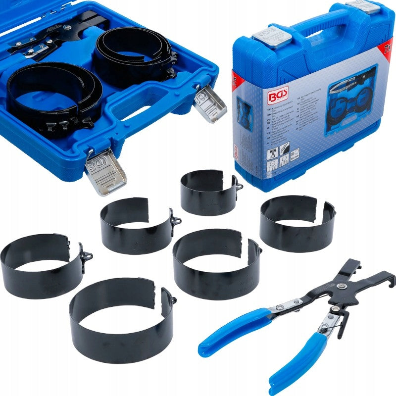 Set of crimpers belts for removing piston rings 7 pcs. BGS-Germany
