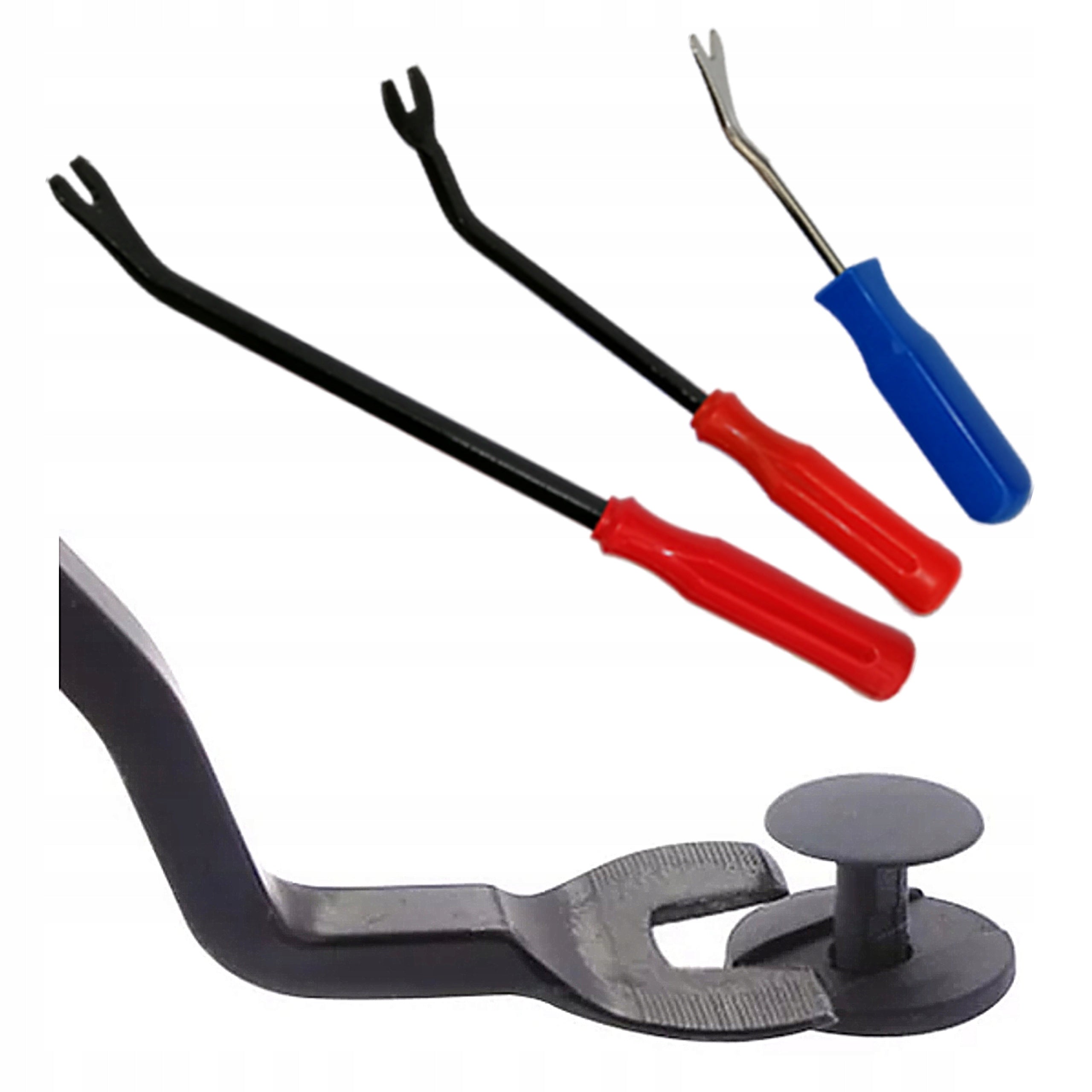 Set of crowbar pullers for car door panel upholstery clasp pins Number of items in the set 3