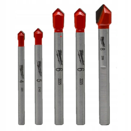 Set of drill bits for tiles and ceramics Milwaukee 4932479948 5 el. Packaging status original