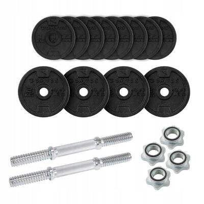 Set of dumbbells for strength training 20 kg Brand DOMYOS